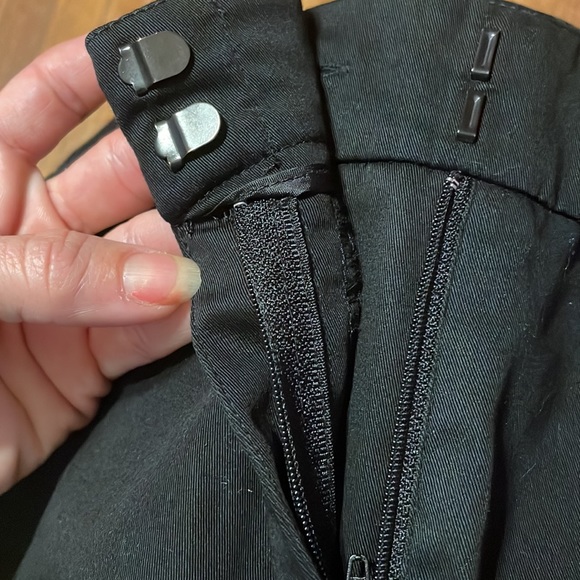 •NEW YORK & COMPANY• BLACK STRETCH HIGH WAISTED CROPPED TROUSERS SIZE 10 EUC - Picture 10 of 11